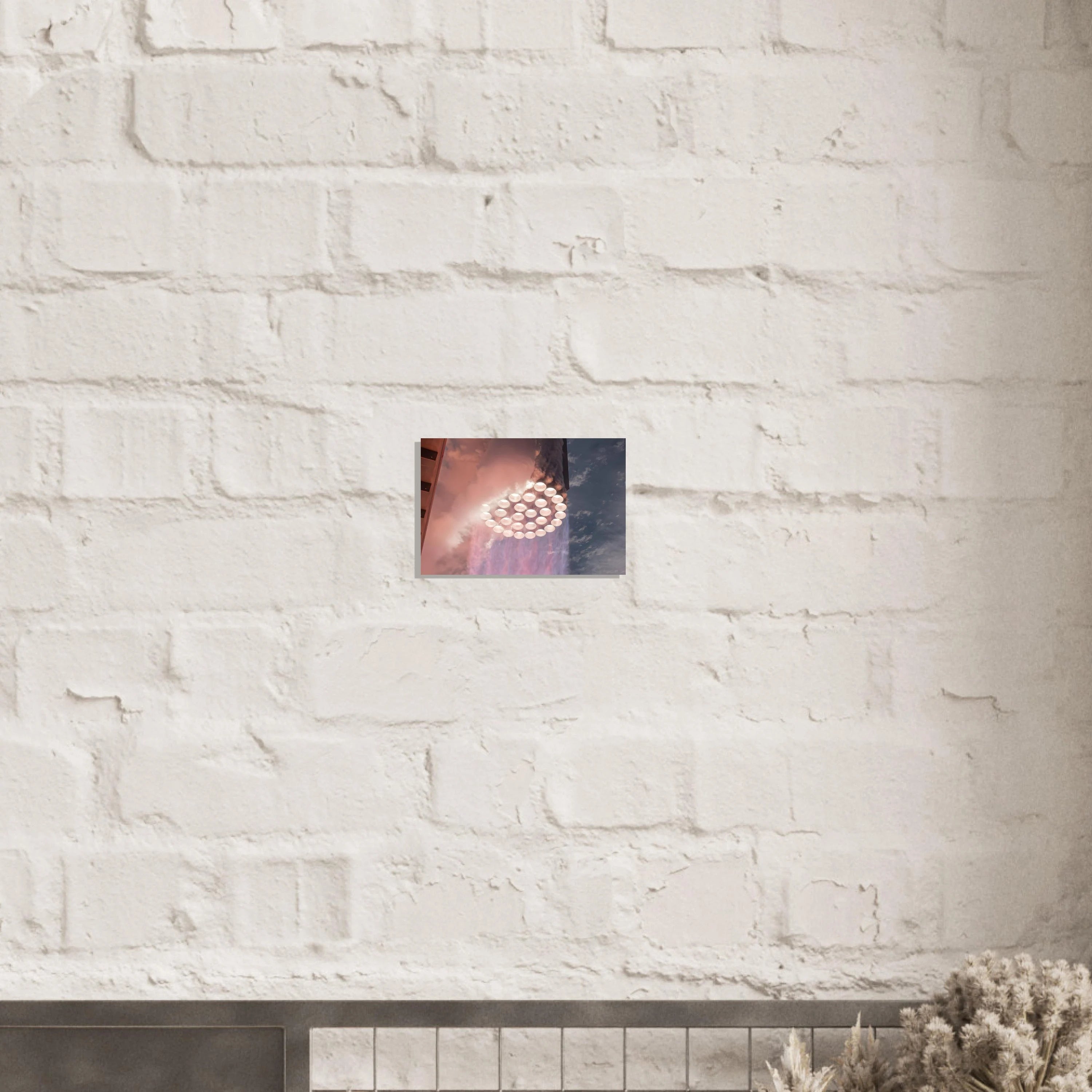 33 Raptor Engines Fire On Superheavy Rocket - Aluminium Poster