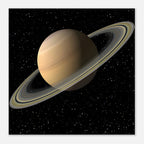 Saturn - Aluminium Poster