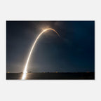 Space X Rocket Launch Long Exposure Capture - Aluminium Poster
