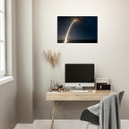 Space X Rocket Launch Long Exposure Capture - Aluminium Poster
